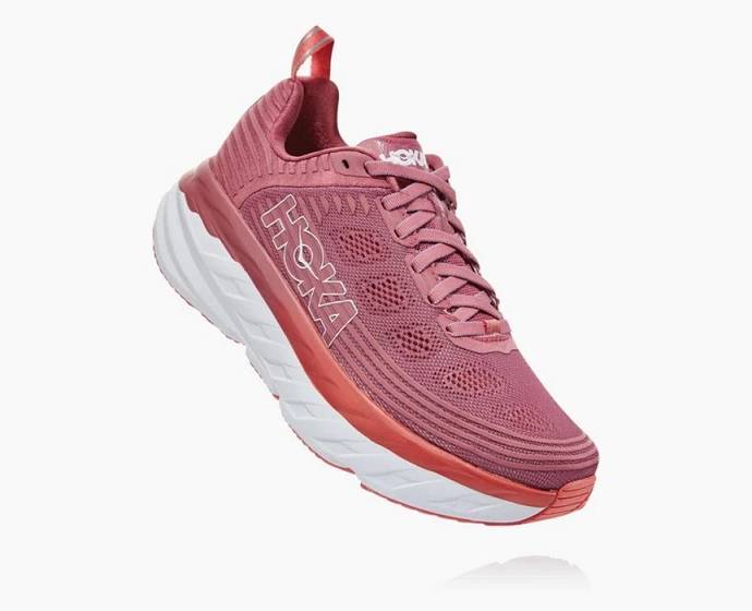 Hoka Bondi 6 Cestne Bezecke Topanky Damske Ruzove | Slovensko-2398506