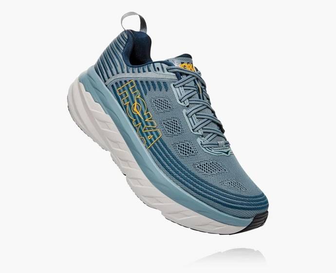 Hoka Bondi 6 Siroke Topanky Bezecke Topanky Panske Svetlo Modre | Slovensko-8710294