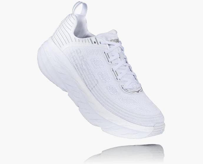 Hoka Bondi 6 Siroke Topanky Cestne Bezecke Topanky Panske Biele | Slovensko-2514370