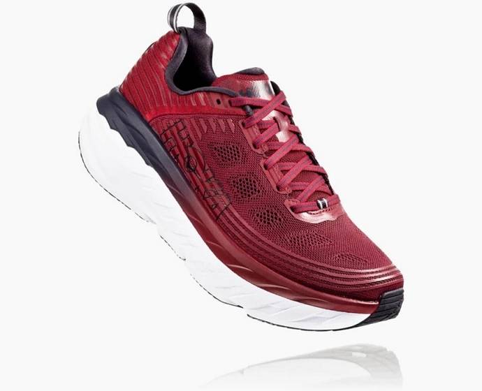 Hoka Bondi 6 Vychadzkove Topanky Panske Červené | Slovensko-6210785