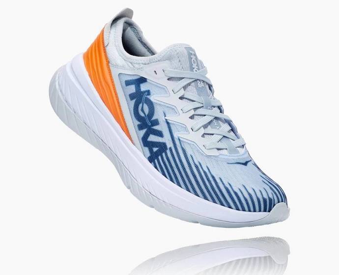 Hoka Carbon X Cestne Bezecke Topanky Panske Biele Modre | Slovensko-4281367