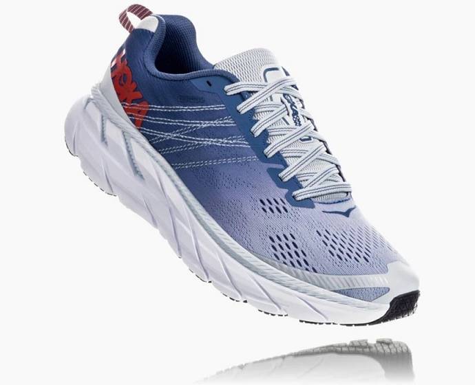 Hoka Clifton 6 Cestne Bezecke Topanky Damske Biele Modre | Slovensko-0287316