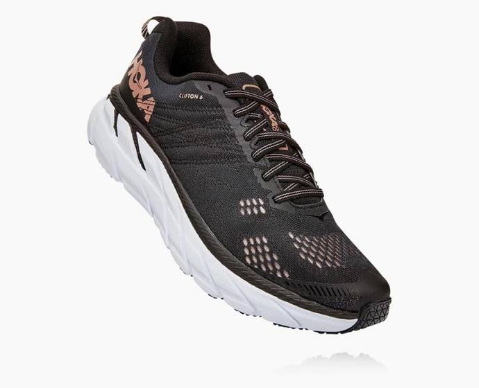 Hoka Clifton 6 Cestne Bezecke Topanky Damske Čierne | Slovensko-1534908