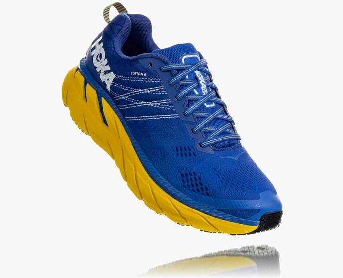 Hoka Clifton 6 Cestne Bezecke Topanky Panske Modre Zelene | Slovensko-5768320