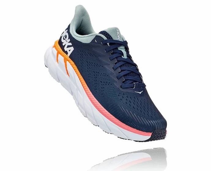 Hoka Clifton 7 Bezecke Topanky Panske Čierne Modre | Slovensko-8647039