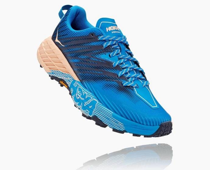 Hoka Speedgoat 4 Siroke Topanky Trailove Bezecke Tenisky Damske Modre | Slovensko-0247635