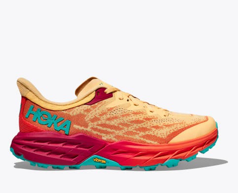 Hoka Speedgoat 5 Trailove Bezecke Tenisky Panske Tmavo Žlté Červené | Slovensko-1645903