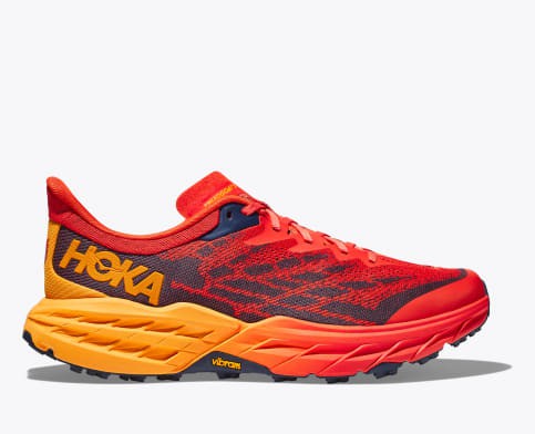 Hoka Speedgoat 5 Trailove Bezecke Tenisky Panske Červené Tmavo Žlté | Slovensko-5862749