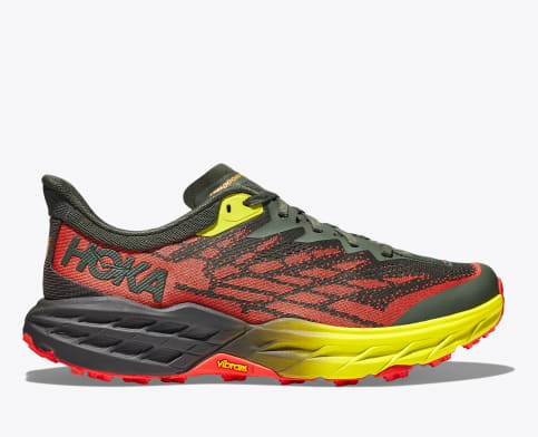 Hoka Speedgoat 5 Trailove Bezecke Tenisky Panske Čierne Červené | Slovensko-7638251