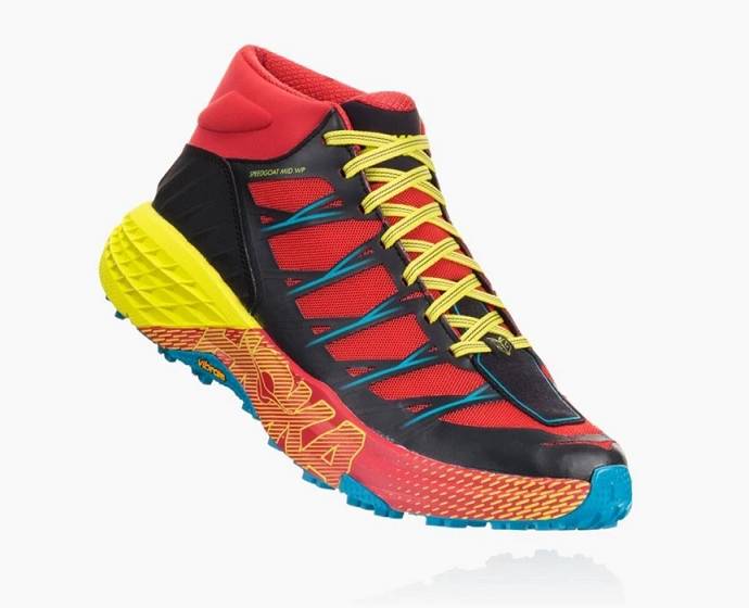 Hoka Speedgoat Stredne Nepremokave Trailove Bezecke Tenisky Panske Červené | Slovensko-4298763