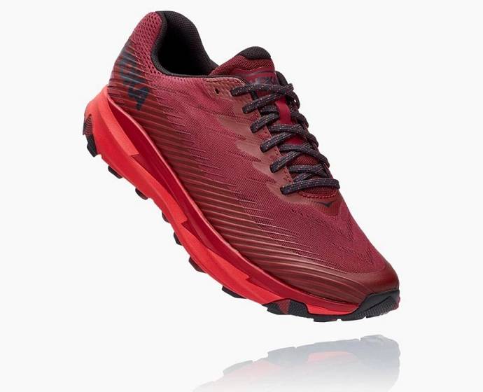 Hoka Torrent 2 Trailove Bezecke Tenisky Panske Červené | Slovensko-5827431