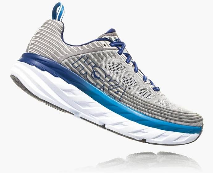 Hoka Bondi 6 Siroke Topanky Cestne Bezecke Topanky Panske Strieborne | Slovensko-0169385