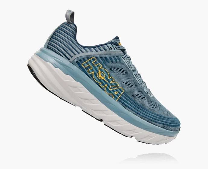 Hoka Bondi 6 Siroke Topanky Cestne Bezecke Topanky Panske Svetlo Modre | Slovensko-8726159