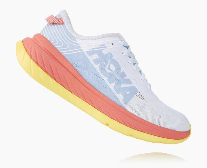 Hoka Carbon X Cestne Bezecke Topanky Damske Biele Koralove | Slovensko-3890645