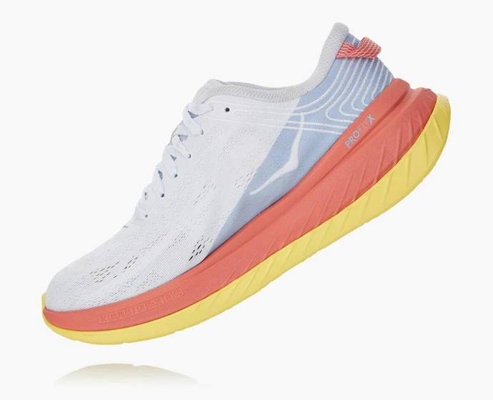 Hoka Carbon X Cestne Bezecke Topanky Damske Biele Koralove | Slovensko-3890645