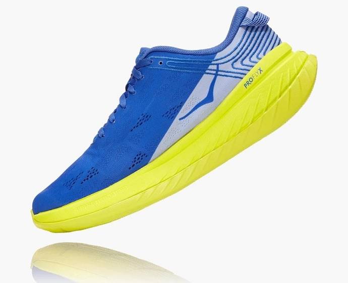 Hoka Carbon X Cestne Bezecke Topanky Panske Modre Zelene | Slovensko-2105436