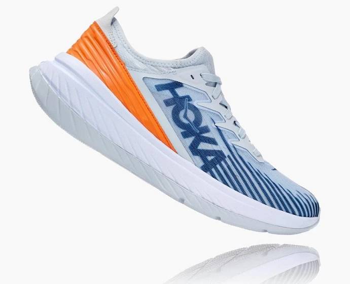 Hoka Carbon X Cestne Bezecke Topanky Panske Biele Modre | Slovensko-4281367