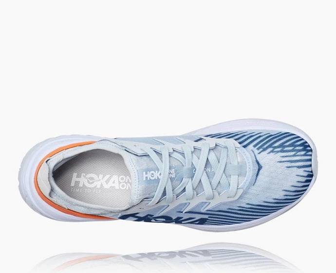 Hoka Carbon X Cestne Bezecke Topanky Panske Biele Modre | Slovensko-4281367