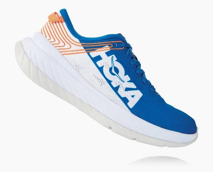 Hoka Carbon X Cestne Bezecke Topanky Panske Modre Biele | Slovensko-5341297