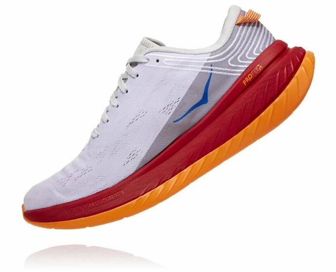 Hoka Carbon X Cestne Bezecke Topanky Panske Biele Červené | Slovensko-9581437