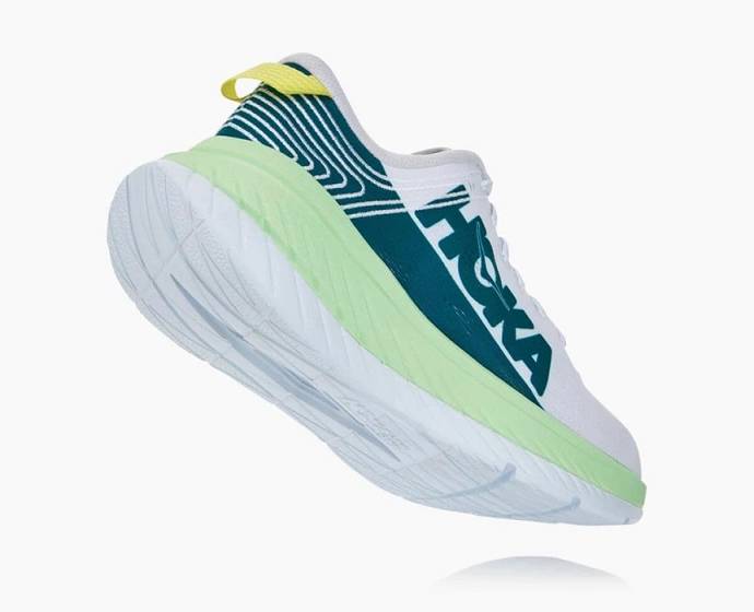 Hoka Carbon X Cestne Bezecke Topanky Panske Biele Zelene | Slovensko-9647503