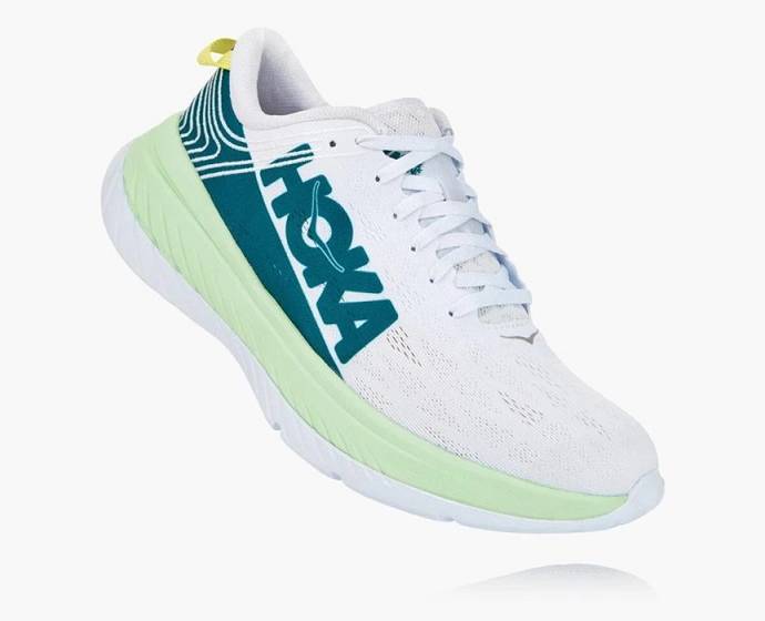 Hoka Carbon X Cestne Bezecke Topanky Panske Biele Zelene | Slovensko-9647503