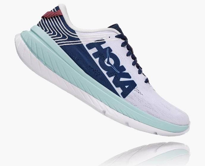 Hoka Carbon X Vychadzkove Topanky Panske Biele Modre | Slovensko-1267958