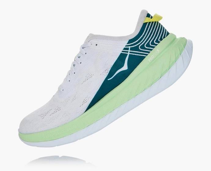 Hoka Carbon X Vychadzkove Topanky Panske Biele Zelene | Slovensko-4051798