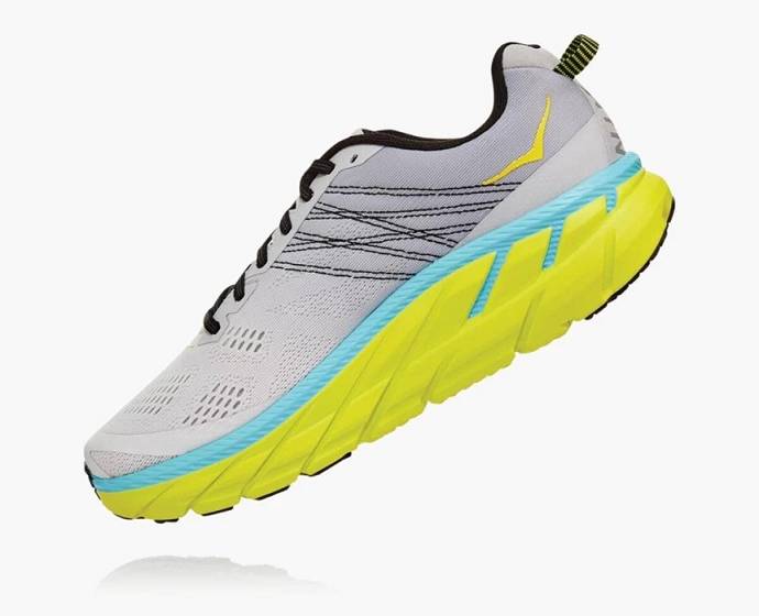 Hoka Clifton 6 Bezecke Topanky Panske Biele Zelene | Slovensko-3062195