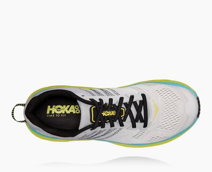 Hoka Clifton 6 Bezecke Topanky Panske Biele Zelene | Slovensko-3062195