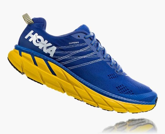 Hoka Clifton 6 Bezecke Topanky Panske Modre Zelene | Slovensko-6210954