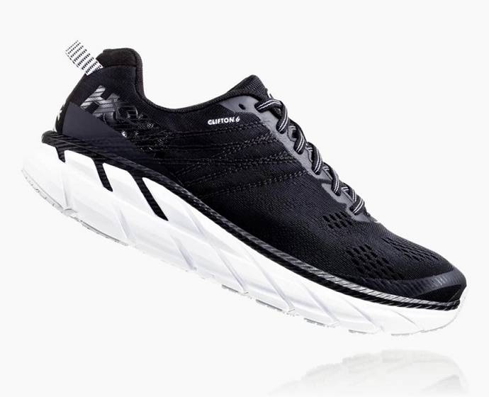 Hoka Clifton 6 Bezecke Topanky Panske Čierne Biele | Slovensko-9607542