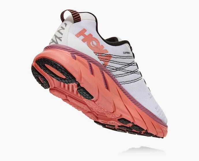 Hoka Clifton 6 Cestne Bezecke Topanky Damske Biele Koralove | Slovensko-0142386