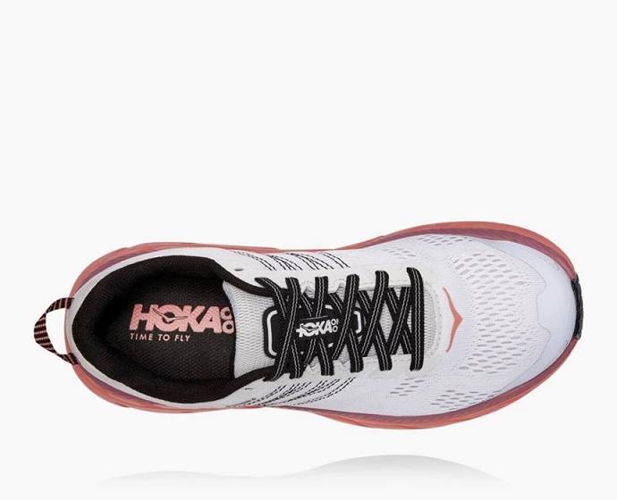 Hoka Clifton 6 Cestne Bezecke Topanky Damske Biele Koralove | Slovensko-0142386