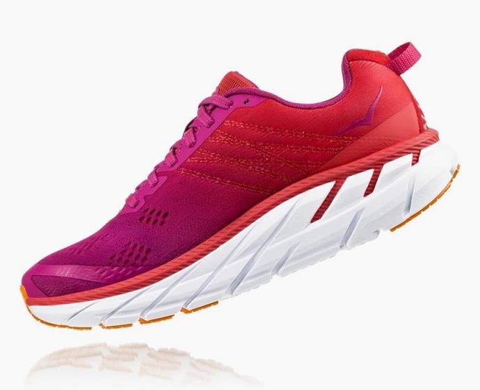 Hoka Clifton 6 Cestne Bezecke Topanky Damske Červené | Slovensko-5187930