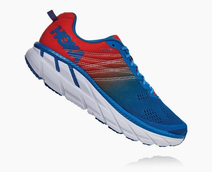 Hoka Clifton 6 Cestne Bezecke Topanky Panske Čierne Červené | Slovensko-0473682