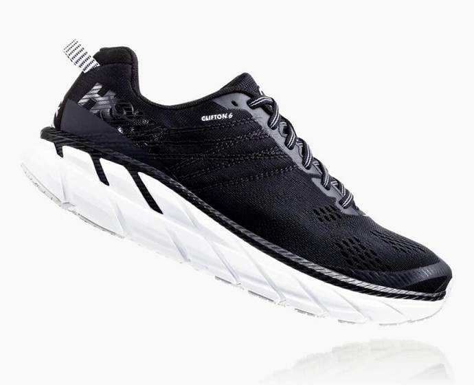 Hoka Clifton 6 Cestne Bezecke Topanky Panske Čierne Biele | Slovensko-2051769