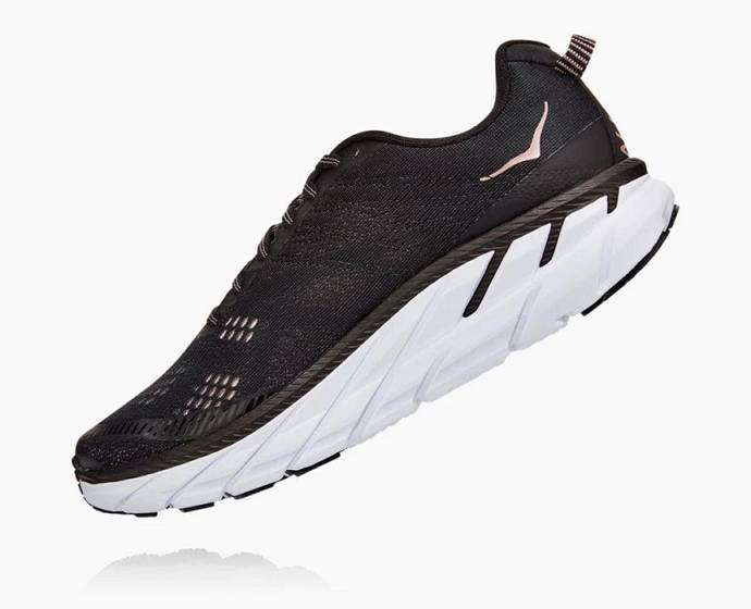 Hoka Clifton 6 Siroke Topanky Cestne Bezecke Topanky Damske Čierne | Slovensko-1352946