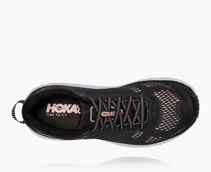 Hoka Clifton 6 Siroke Topanky Cestne Bezecke Topanky Damske Čierne | Slovensko-1352946