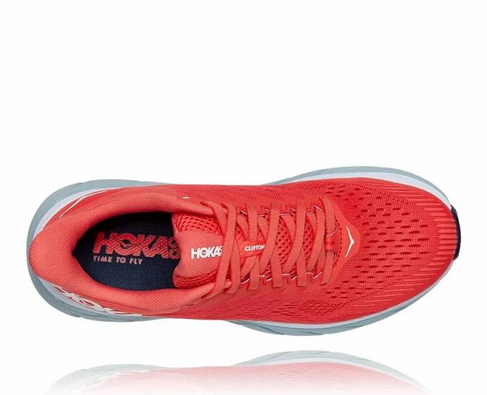 Hoka Clifton 7 Bezecke Topanky Panske Koralove Biele | Slovensko-7512698