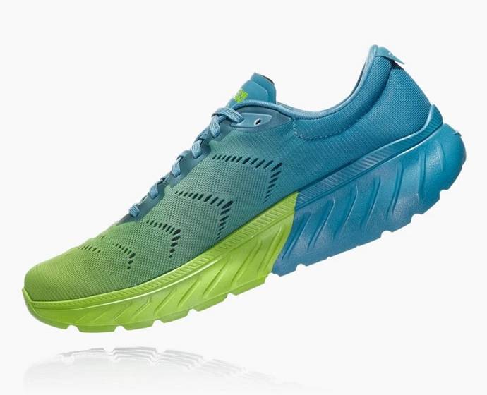 Hoka Mach 2 Bezecke Topanky Panske Modre Zelene | Slovensko-0859134