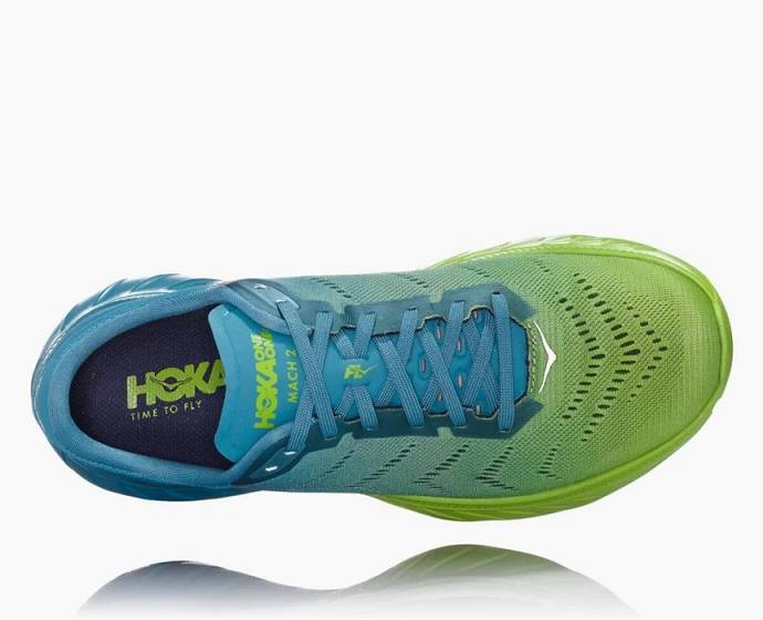 Hoka Mach 2 Bezecke Topanky Panske Modre Zelene | Slovensko-0859134