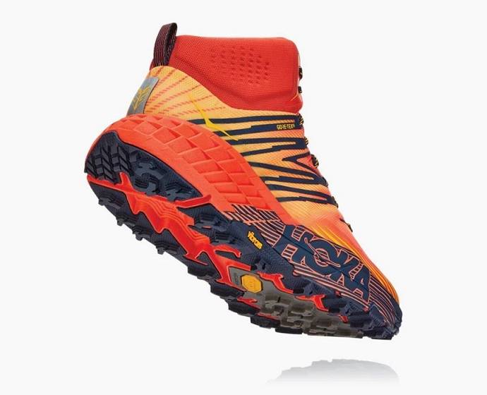 Hoka Speedgoat Stredne GORE-TEX Trailove Bezecke Tenisky Panske Červené Zlate | Slovensko-3925067