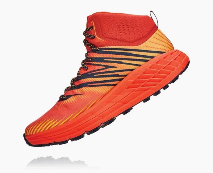 Hoka Speedgoat Stredne GORE-TEX Trailove Bezecke Tenisky Panske Červené Zlate | Slovensko-3925067