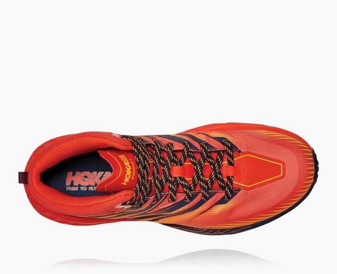 Hoka Speedgoat Stredne GORE-TEX Trailove Bezecke Tenisky Panske Červené Zlate | Slovensko-3925067