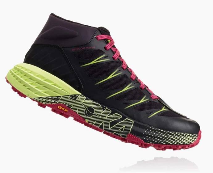 Hoka Speedgoat Stredne Nepremokave Trailove Bezecke Tenisky Damske Čierne | Slovensko-4075912