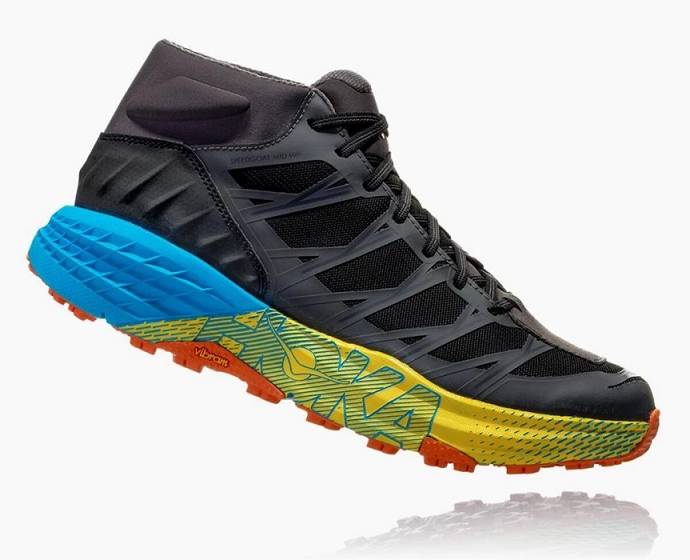 Hoka Speedgoat Stredne Nepremokave Trailove Bezecke Tenisky Panske Čierne Siva | Slovensko-6854129